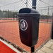 Afvalbak antraciet tennisbaan padel